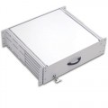 19" 3U выдвижной ящик общего хранения для телекоммуникационных шкафов, с замком, глубина 400 мм, серый