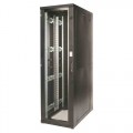 DYNAcenter 19" Серверный напольный шкаф для ЦОД 42U, 800х1200, передняя дверь одностворчатая, задняя дверь двустворчатая, перфорация, цвет черный