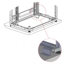DYNAcenter 19" Комплект крепления шкафов для ЦОД  к полу с использованием опор, цвет черный