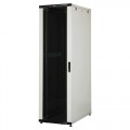 CKline 19" Телекоммуникационный напольный шкаф 20U, 600х800, передняя дверь одностворчатая, стекло, задняя дверь одностворчатая, металл, цвет серый