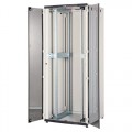 CKline 19" Телекоммуникационный напольный шкаф 42U, 800х1000, передняя дверь двустворчатая, стекло, задняя дверь одностворчатая, металл, цвет серый