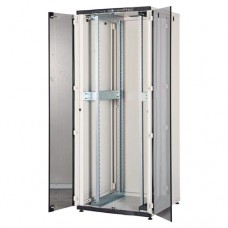 CKline 19" Телекоммуникационный напольный шкаф 42U, 800х800, передняя дверь двустворчатая, стекло, задняя дверь одностворчатая, металл, цвет серый