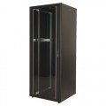 DYNAmic Basic 19" Телекоммуникационный напольный шкаф 42U, 800х800, дверь одностворчатая, стекло, цвет черный