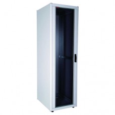 EURObox 19" Телекоммуникационный напольный шкаф 42U, 600х1000, дверь одностворчатая, стекло, цвет серый