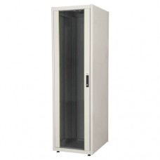 EURObox 19" Телекоммуникационный напольный шкаф 16U, 600х600, дверь одностворчатая, стекло, цвет серый