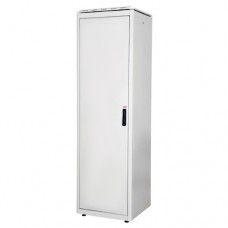 DYNAmic 19" Телекоммуникационный напольный шкаф 36U, 600х800, металлическая одностворчатая передняя дверь, металлическая задняя дверь с кабельными вводами, цвет серый