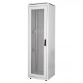 DYNAmic 19" Телекоммуникационный напольный шкаф 47U, 600х600, перфорированная одностворчатая передняя дверь, перфорированная задняя дверь с кабельными вводами, цвет серый
