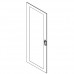 Передняя дверь для индустриального шкафа IP55, Ш=800мм, В=1600мм, стекло