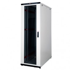 Just1Minute 19" Телекоммуникационный напольный шкаф 47U, 600х1000, сталь, передняя дверь одностворчатая, стекло, задняя дверь одностворчатая, металл, цвет серый