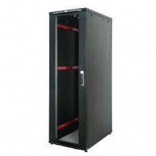 Just1Minute 19" Телекоммуникационный напольный шкаф 47U, 600х1000, сталь, передняя дверь одностворчатая, перфорация, задняя дверь одностворчатая, металл, цвет черный