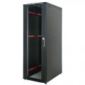 Just1Minute 19" Телекоммуникационный напольный шкаф 47U, 600х1200, сталь, передняя дверь одностворчатая, перфорация, задняя дверь одностворчатая, металл, цвет черный