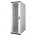 Just1Minute 19" Телекоммуникационный напольный шкаф 45U, 600х1200, алюминий, передняя дверь одностворчатая, перфорация, задняя дверь одностворчатая, металл, цвет серый