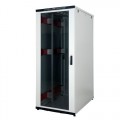 Just1Minute 19" Телекоммуникационный напольный шкаф 42U, 800х1200, сталь, передняя дверь одностворчатая, стекло, задняя дверь одностворчатая, металл, цвет серый