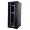 Just1Minute 19" Телекоммуникационный напольный шкаф 47U, 800х800, сталь, передняя дверь одностворчатая, перфорация, задняя дверь одностворчатая, металл, цвет черный