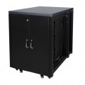 SOUNDproof 19" Звукоизолированный напольный шкаф 17U, 750х1130, цвет черный, отделка черный