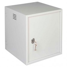 19" Телекоммуникационный антивандальный настенный шкаф 12U, 600х600, с механическим замком, цвет серый