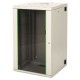 PROline 19" Телекоммуникационный настенный шкаф 16U, 600х450, дверь стекло, цвет серый