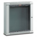 NETbox HOME 19" Телекоммуникационный настенный шкаф 9U, 600х150, дверь стекло, цвет серый