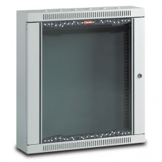NETbox HOME 19" Телекоммуникационный настенный шкаф 12U, 600х300, дверь стекло, цвет серый